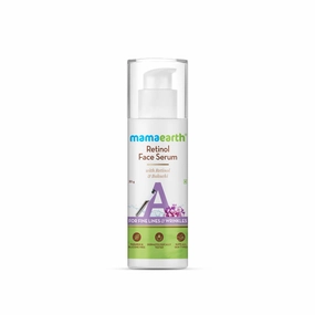 Mamaearth Retinol Face Serum with Bakuchi | Anti Aging Formula to Reduce Fine Lines & Wrinkles | Lightweight & Fast Absorbing | Suits All Skin Types | 1.01 Fl Oz/30ml