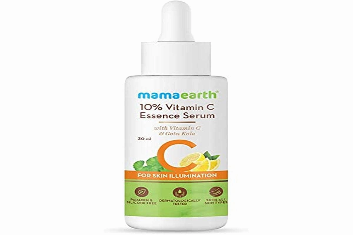Mamaearth Vitamin C Face Serum for Skin Illumination | with Hydrating Gotu Kola Oil | Helps Fight Free Radical Damage & Dryness | Firming Serum for All Skin Types | 1.01 Fl Oz/30ml