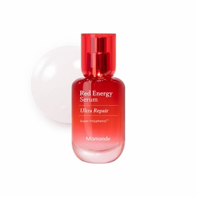 Mamonde Red Energy Serum - Powerful Skin Antioxidation, Daily Anti-Aging, Moisture Barrier Strengthening, Hypoallergenic, Korean Facial Care, Vegan, 1.01 Fl Oz.