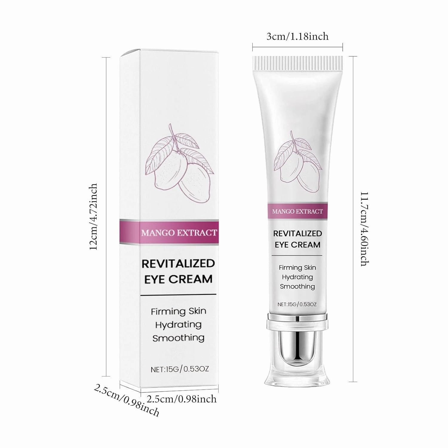 Mango Revitalize Firming Eye Cream,Removes 99% Of Eye Bags & Dark Circles,Anti-Aging Treatment,Reduces Wrinkles, Puffiness