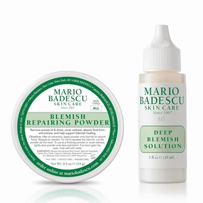 Mario Badescu Deep Blemish Solution, Spot Treatment for Face with Potent Zinc Oxide, Niacinamide and B Vitamins Overnight Treatment Serum that Targets Large Blemishes Under the Skin