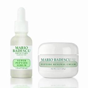 Mario Badescu Super Peptide Serum for Face, Reduces the Look of Fine Lines & Wrinkles, Skincare with Sodium Hyaluronate & Peptides, Hydrating, Anti Aging Facial Serum for All Skin Types, 1 Fl Oz
