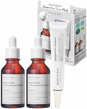 Mary&May Niacinamide Serum Duo Twin Pack (30ml x2 Eye cream12g)