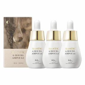 MASTINA Mastic Ampoule Serum Spoid Type Set(Dropper Type, 0.5fl oz, pack of 3), Fermented Mastic Gum. White Mastic Complex 63%   Tranexamic Acid 2%   Niacinamide 5%