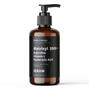 Matrixyl 3000   Argireline, Vitamin C, Hyaluronic Acid Serum, Anti-Aging Face Serum, Anti-Wrinkle Serum for face, Multi Peptide Firming Serum - 8oz