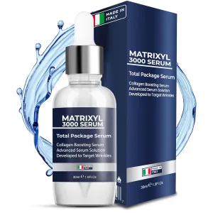 Matrixyl 3000 Total Package Serum with Hyaluronic Acid, Argireline Serum for Anti-Wrinkle, Collagen Boosting, Anti-Aging & face hydrating, Deep Wrinkle Repair & Firming for Fine - 30ml