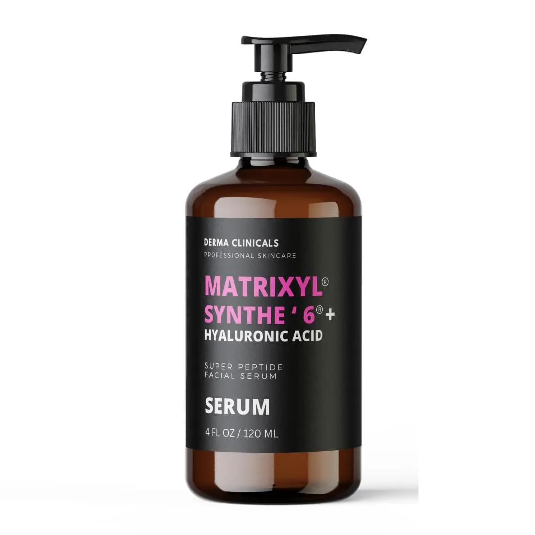 Matrixyl Synthe'6 Serum   Hyaluronic Acid, Anti-Aging, Hydrating facial Serum, Produce Collagen, Anti-Wrinkle, Fine Lines, Firming Serum - 4oz