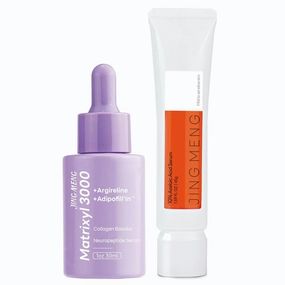 MATRIXYL 3000 SERUM 10% Azelaic Acid Serum Advanced Liposome Encapsulated Niacinamide HPR Vitamin C Acne Rosacea Treatment, Pore Refining, Redness Relief (ORANGE PURPLE)