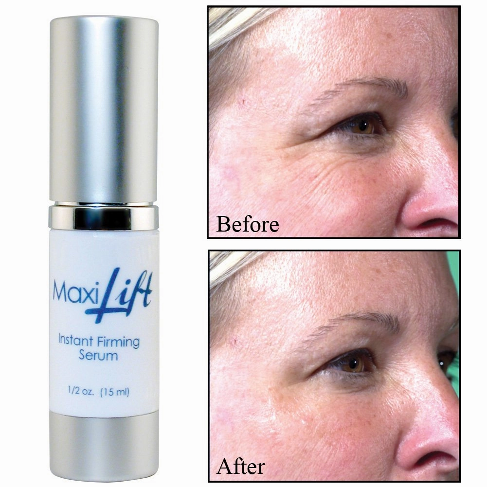 MaxiLift Serum, Instant Face Lift Cream, Skin Tightening Serum for Face & Instant Eye Lift, Smooth & Firm Loose Sagging Skin, Fine Lines & Wrinkles Within 2 Minutes, 0.5 Fl Oz