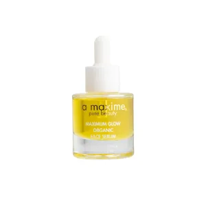 Maximum Glow Organic Face Serum – Deep Hydration, Radiant Glow & Firming Boost – Lightweight, Non-Greasy Formula for Dry & Mature Skin – 1 Fl Oz