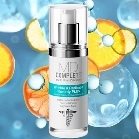 MD Complete Wrinkle Retinol Duo| Professional Dermatologist Skincare Includes Wrinkle & Radiance Remedy PLUS 1.0 fl oz and Retinol Vitamin C Concentrate with Retinol and Vitamin C 0.5 fl oz Set of Two