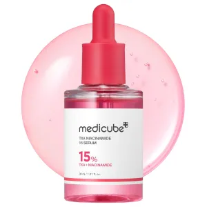 medicube TXA Niacinamide 15% Glow Facial Serum for After Spot Care | All-in-One Daily Korean Skincare | Uneven Skin Tone, Texture, and Hydration Care | High-Potency Tranexamic Acid 5% | 1.01 fl.oz