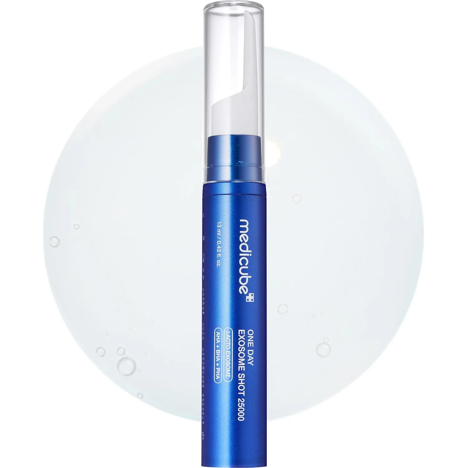 medicube Zero Exosome Shot 25,000 PPM Spicule Facial Serum | Liquid Skin Booster Serum | Exosome, AHA BHA PHA | Pore Care, Dead Skin Cells, Skin Texture | Korean Skin Care 0.43 fl.oz