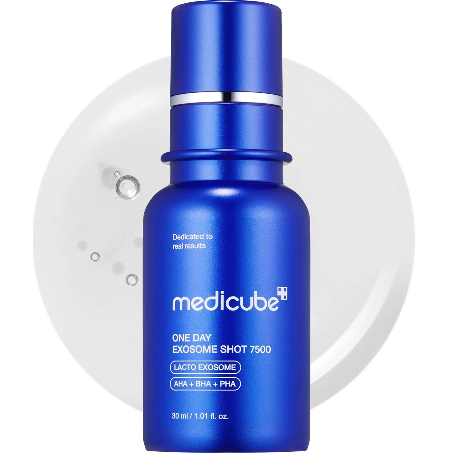 medicube Zero Exosome Shot 7,500 PPM Spicule Facial Serum | Liquid Skin Booster Serum | Exosome, AHA BHA PHA | Pore Care, Dead Skin Cells, Skin Texture | Korean Skin Care 1.01 fl.oz
