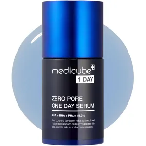 Medicube Zero Pore One-day Serum 1.01 fl.oz - Overnight Resurfacing Serum with Pore Tightening Complex - 15.2% AHA BHA PHA & 2% Niacinamide - 10.8% reduction in pore appearance after one day of use