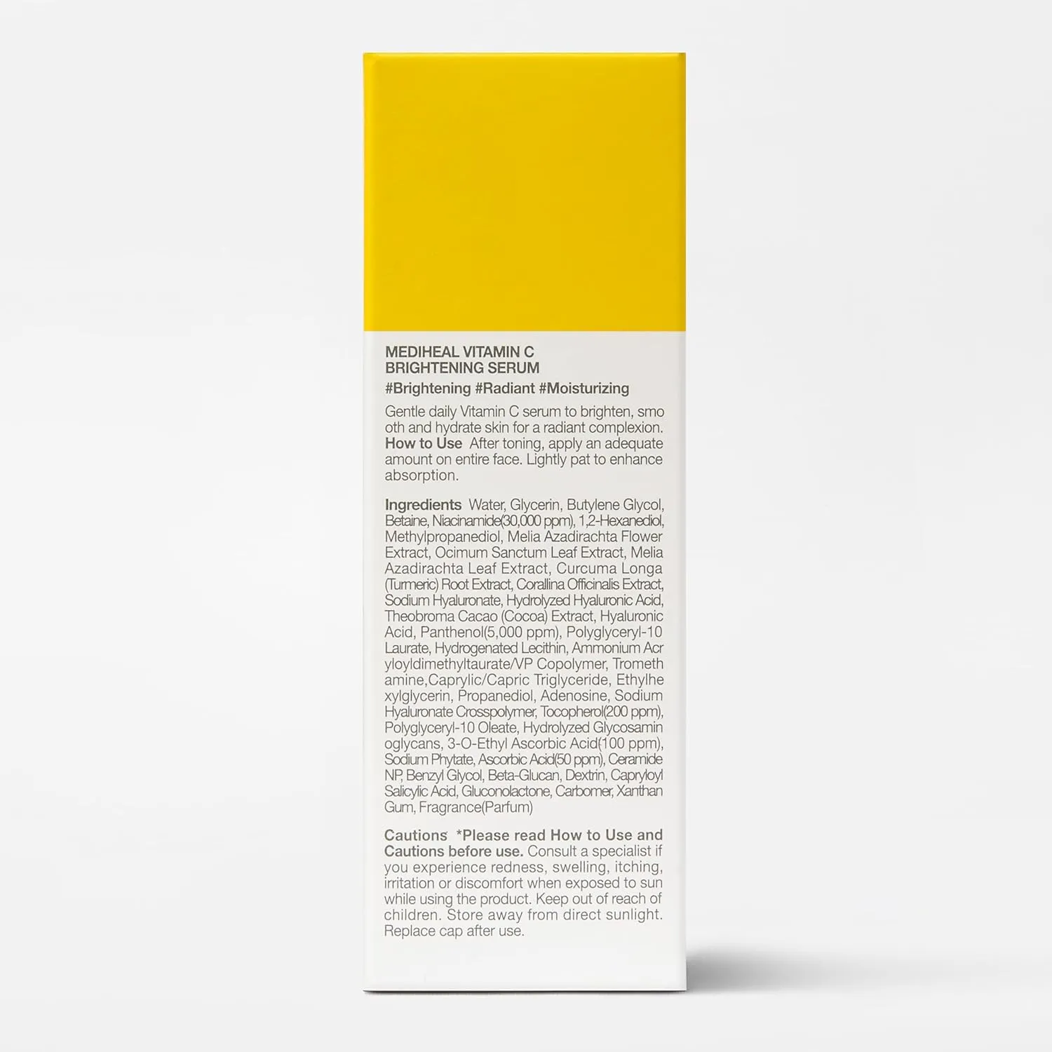 MEDIHEAL Vitamin C Brightening Serum (1.35 fl oz, 1 Pack) - Tone-Texture-Glow Care, Manage Skin with Vitamin C, Niacinamide, Hyaluronic Acid