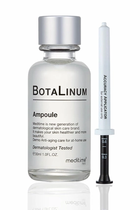 MEDITIME Botalinum Ampoule - Face Serum & Ampoule with 50% Hyaluronic Acid | Face Lifting & Brightening Serum | Hydrating Serum for Face | Firming Ampoule Korean Skin care Serum (1.0 fl. oz.)
