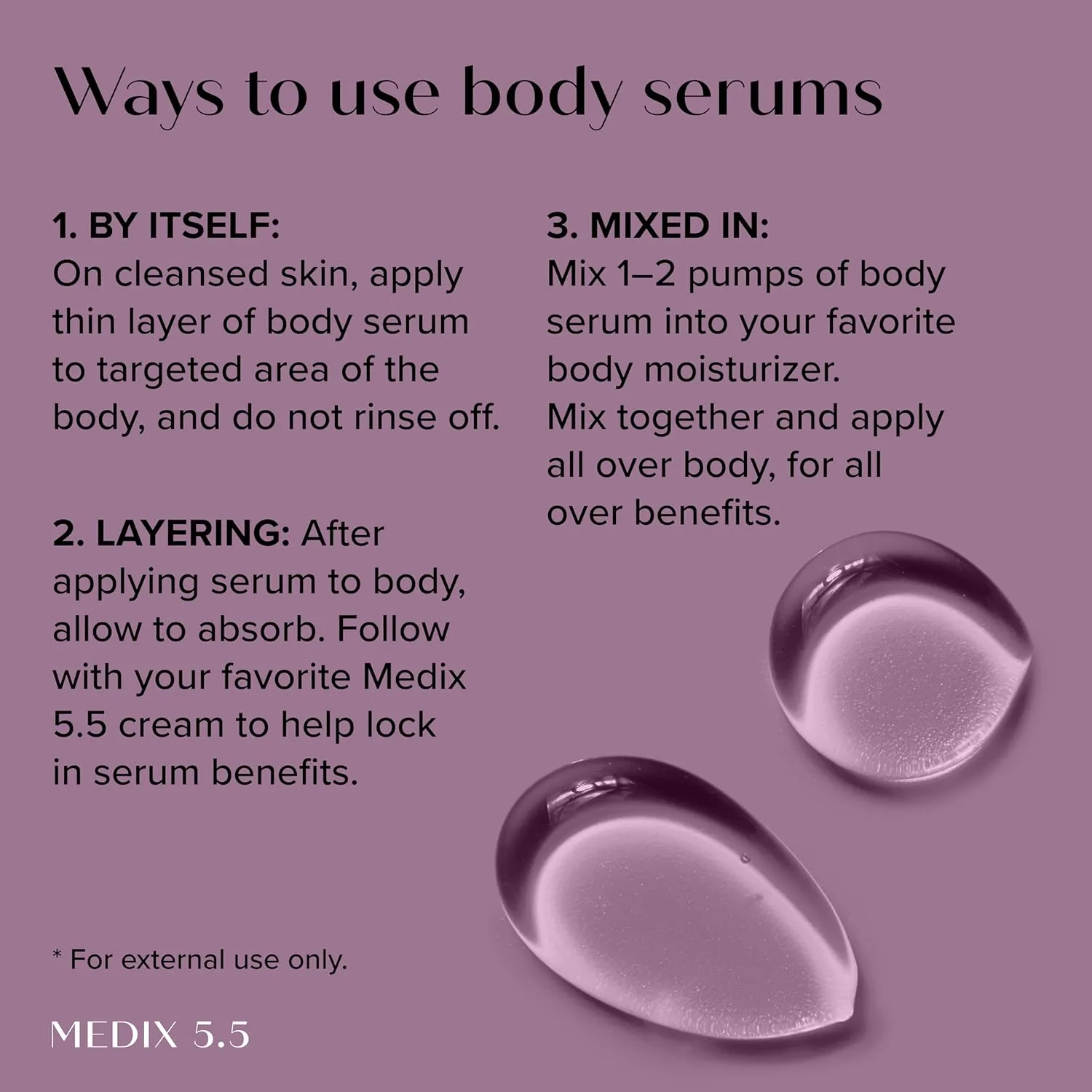 MEDIX Retinol Body Lotion   20% Vitamin F Booster Serum Moisturizer 2PC Skin Care Set | Crepey Skin Care Treatment | Retinol Body Cream Targets Appearance Of Sagging Crepe Skin & Wrinkles, 2PC Set