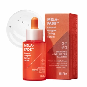 Mela-fade Infused Gotgam Toning Serum, Korean Natural Facial Serum With Vitamin C, Hydrating and Soothing for Dark Spots, Sensitive Skin, Highly-Concentrated Korean Skin Care, 1.52 Fl Oz