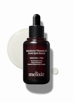 Melixir Mandarin Vitamin C5 Serum – Enhances Radiance with 5% Ascorbic Acid & Centella Asiatica, For Uneven Tone & Texture, Lightweight Anti-Aging Daily Serum, Korean Skincare (1.0 fl.oz.)
