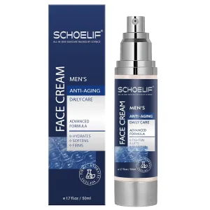 Mens Face Moisturizer, 6-in-1 Mens Face Cream, Anti Aging Face Cream for Men, Daily Use-Eye, Face & Neck Skin Care 50ML