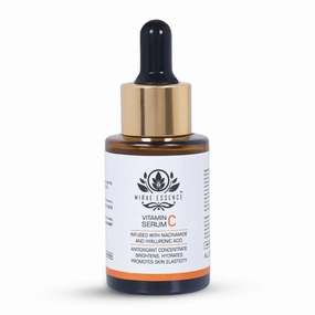 Mi'raee Vitamin C Face Serum | With Niacinamide & Hyaluronic Acid | Brightening & Hydrating | Reduces Dark Spots & Pigmentation | Anti-Aging | Glowing Skin for Men & Women | All Skin Types | 30ml