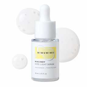 MIMUMIMU NIACINDY Lightweight Serum for Clarity Skin with Niacinamide 5%   Thioctic Acid, for Sensitive skin, Pore Smoothing, Korean Glass Skin, Glow Booster, Fragrance-Free (30ml/1.01 fl.oz)