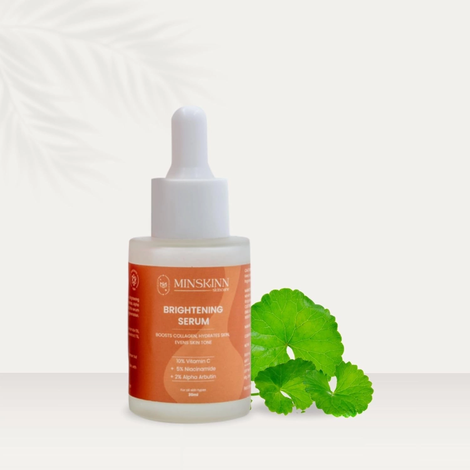 MIN.SKINN. Korean Brightening Face.Serum 30ml | REDUCE Dark SPOT Vitamin C Serum with Niacinamide, Hyaluronic Acid & Alpha Arbutin, Best Face.Serum for Women and Glowing Skin