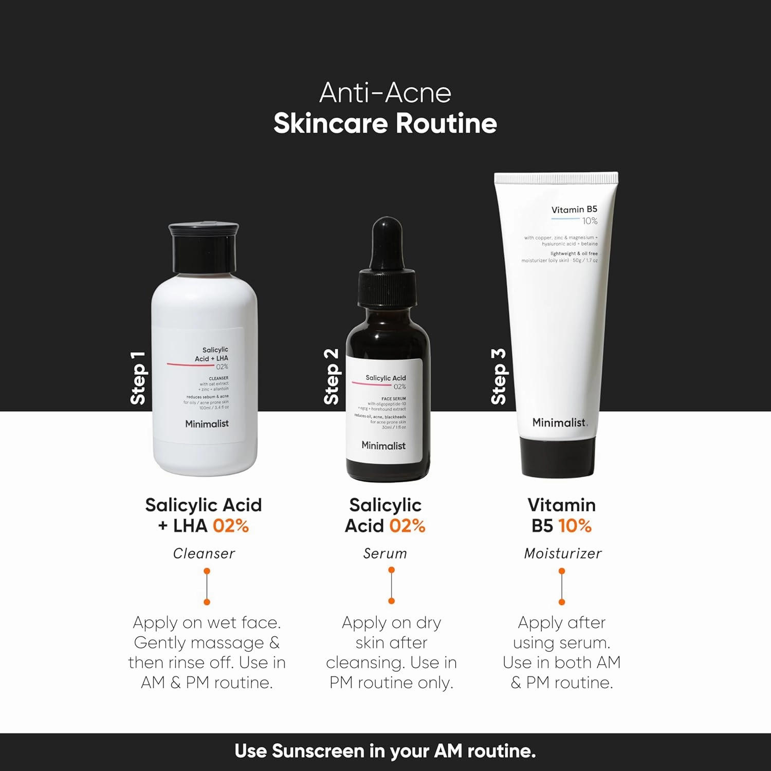 Minimalist 2% Salicylic Acid Serum For Oily Skin | Helps With Open Pores, Breakouts, Blackheads & Bumpy Texture | BHA Based Exfoliant for Oily Skin | 30ml