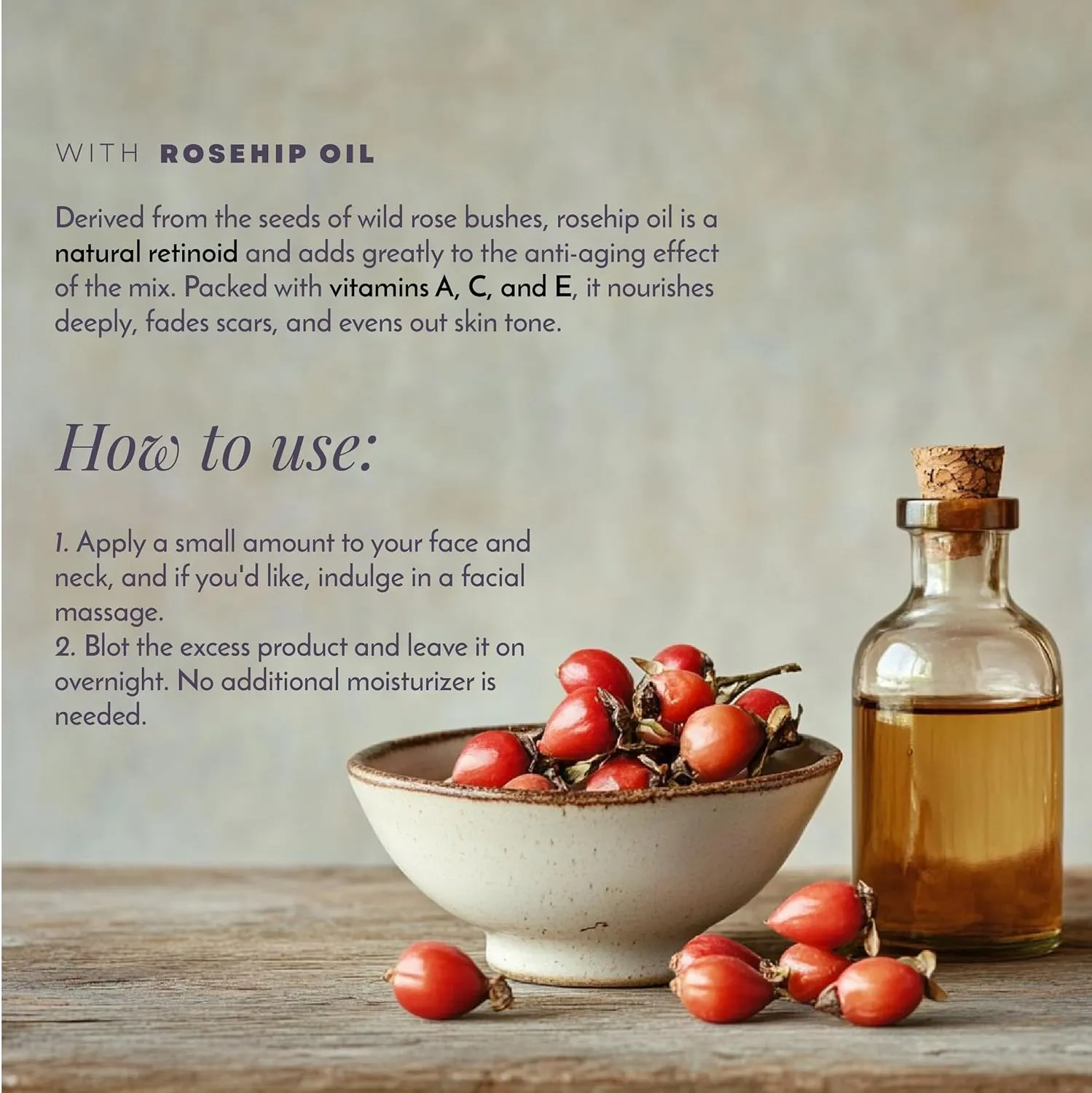 Miracle Overnight Retinol & Squalane Oil with Ceramides & Rosehip Oil for Face - Potent Anti Aging Face Serum to Reduce Fine Lines & Wrinkles | Gua Sha Oil, Retinol Serum