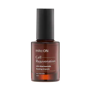 Mito-on Cell Rejuvenation Anti-Aging Serum, 30ml / 1.01 fl.oz –10% Niacinamide, Vitamin B3 and Antioxidants, Centella   EGF for Anti-Aging, Wrinkle Reduction, Pore minimization, Korean Skin Care