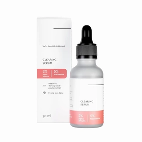 MU Clearing Serum: 5% Niacinamide Face Serum For Acne&Dark Spots With 2% Alpha Arbutin|Reduces Pigmentation|For Clear,Blemish-Free,Bright Skin|For Women And Men|Beginner Friendly|30 Ml