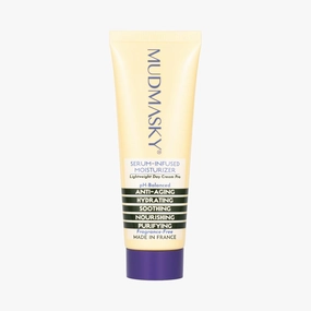 MUDMASKY Face Moisturizer Cream - Serum-Infused Moisturizer for Deep Hydration - Lightweight Skin Care with Mango, Almond & Sunflower Oils - All-Natural Beauty Product Imported from France