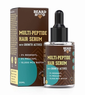 Multi-Peptide Hair Growth Serum with Growth Actives | 3% Redensyl, 3% Procapil & 10,000 MCG Biotin | Boosts Hair Growth & Prevents Hair Fall | Zero Toxin & Vegan | 30 ml