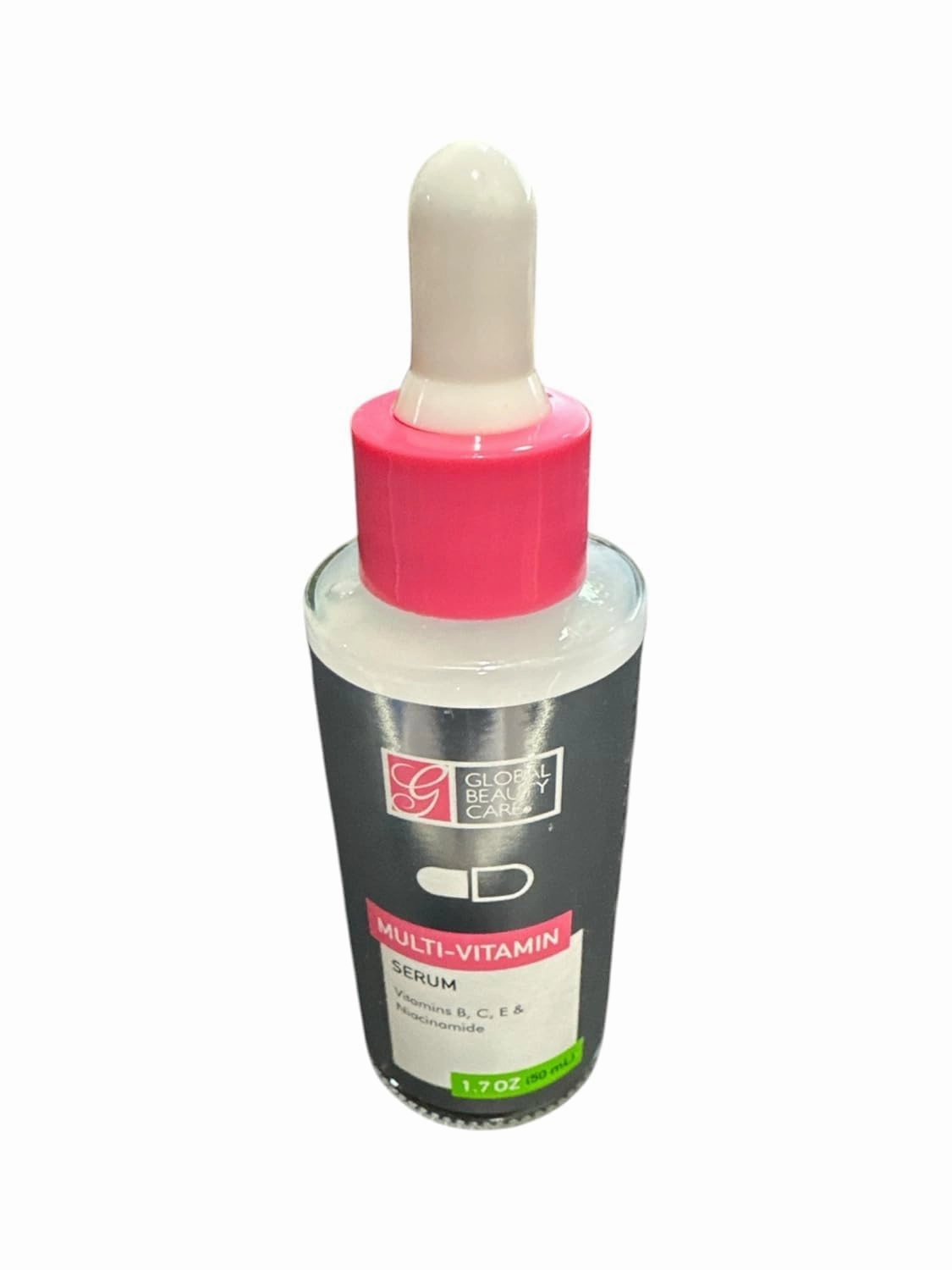 Multi-Vitamin Face Serum with Vitamins B, C, E & Niacinamide – Brightening & Hydrating Formula for All Skin Types, 1.7 fl oz (Single Bottle)