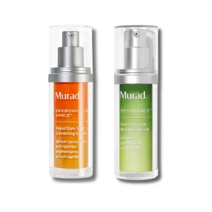 Murad Radiance & Renewal Duo: Dark Spot Correcting Serum   Retinol Youth Renewal Serum for Brighter, Smoother, Firmer Skin, Backed by Science