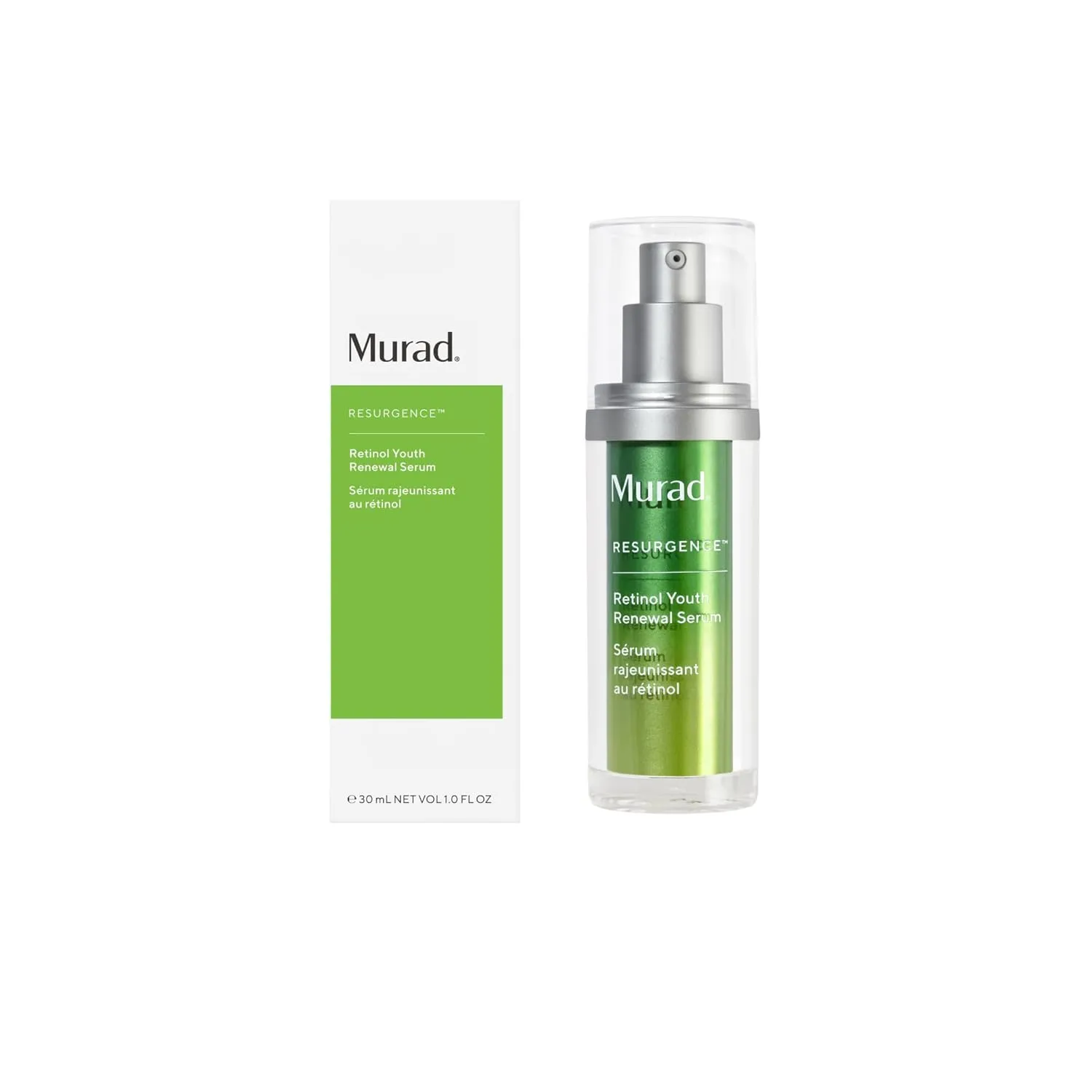 Murad Retinol Youth Renewal Serum - Fast-Acting Retinol Serum for Face and Neck - Visibly Improves Lines and Wrinkles, Skin Looks Firmer and Feels Smoother, Gentle Enough for Nightly Use