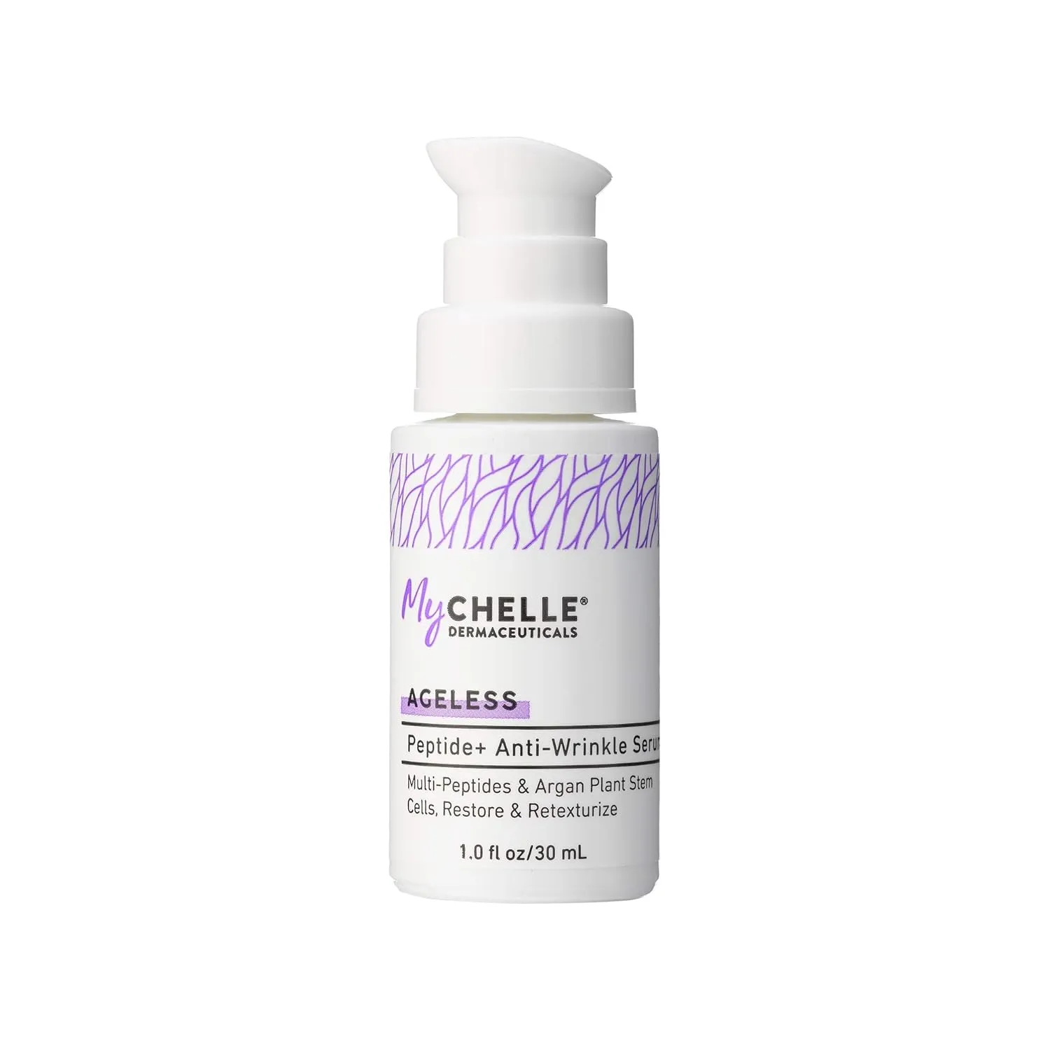 MyCHELLE Dermaceuticals Peptide  Anti-Wrinkle Serum - Anti-Aging Serum with Peptides & Argan Plant Stem Cells to Help Restore Skin & Help Reduce the Appearance of Fine Lines and Wrinkles