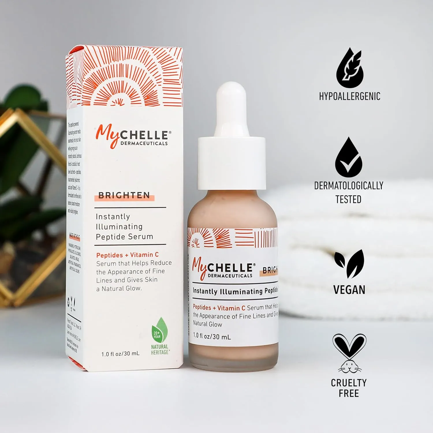 MYCHELLE Instantly Illuminating Peptide Serum​, 1 FZ