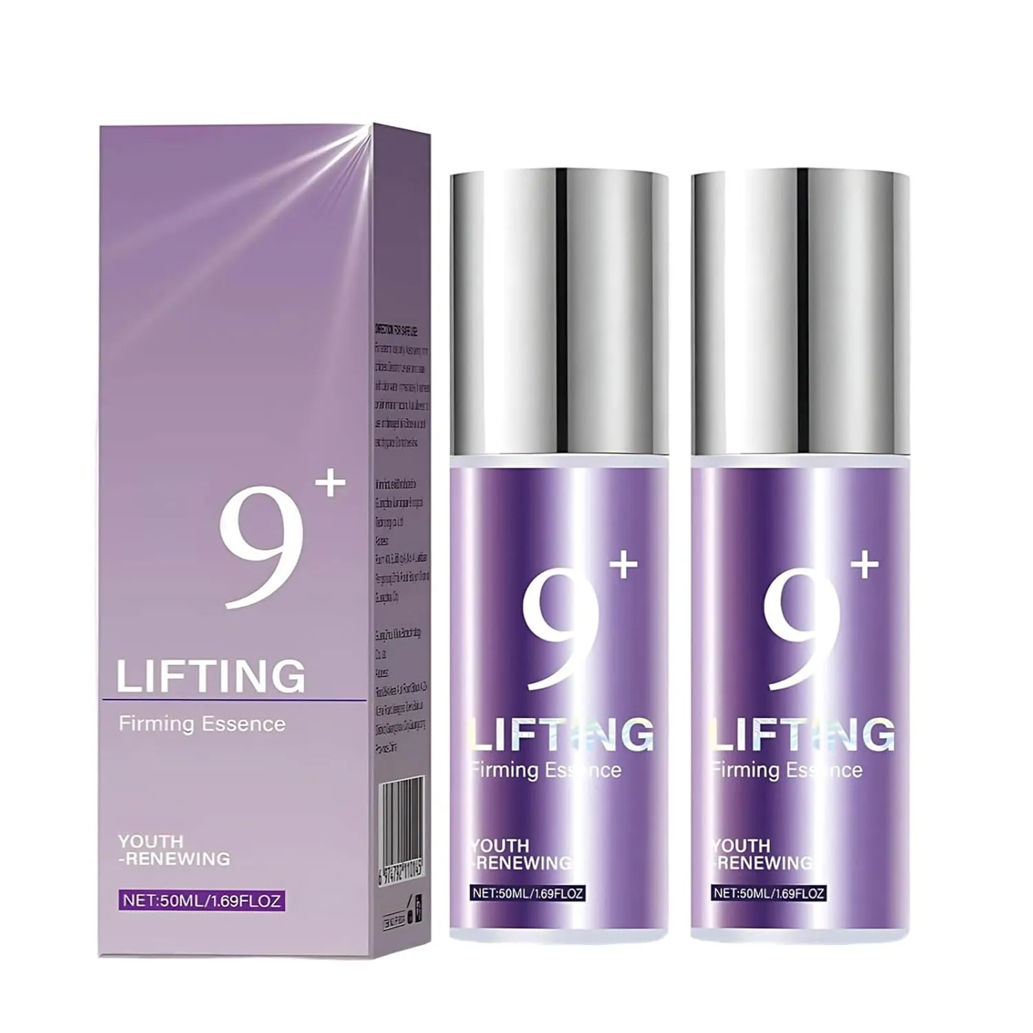 NAD  BIO Lifting-sil Essence | Anti-Wrinkle Firming Serum with Peptides, Lifting & Elasticity Booster for Aging Skin, Reduce Fine Lines, Hydrating Essence for Dull Skin (50ml, 2pc)