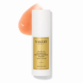 Nakery Skip the Line Instant Wrinkle Remover for Face - Eye Firming and Lifting Serum Instant with Argrilene - No White Cast Wrinkle Serum & Under Eye Tightener - Eye Serum Anti Aging Wrinkles Eraser