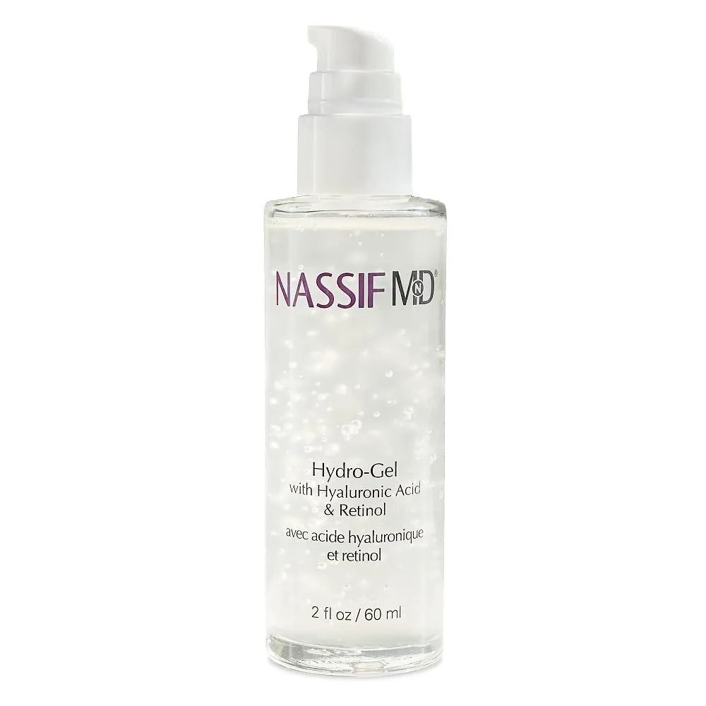 NASSIFMD Hydro-Gel with Hylauronic Acid Moisturizer, Salicylic Acid Serum, Retinol Serum for Face