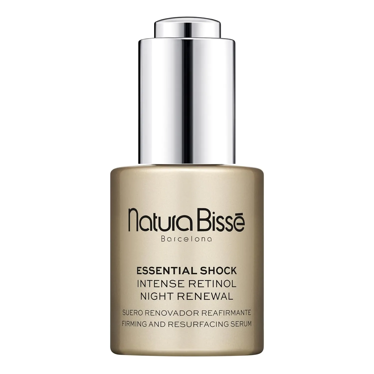Natura Bissé Essential Shock Intense Retinol Night Renewal Serum | Firming & Resurfacing Serum | Hydrates, Firms & Rejuvenates | For all skin types, 1 Oz