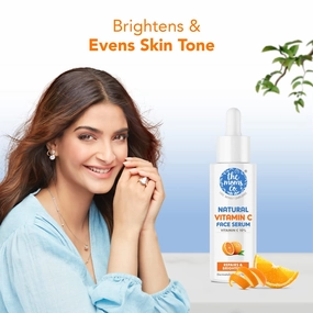 Natural Advanced Face Serum with Vitamin C for a Naturally Brighter and Even Toned Skin l 20 percent vitamin c l 20 ml