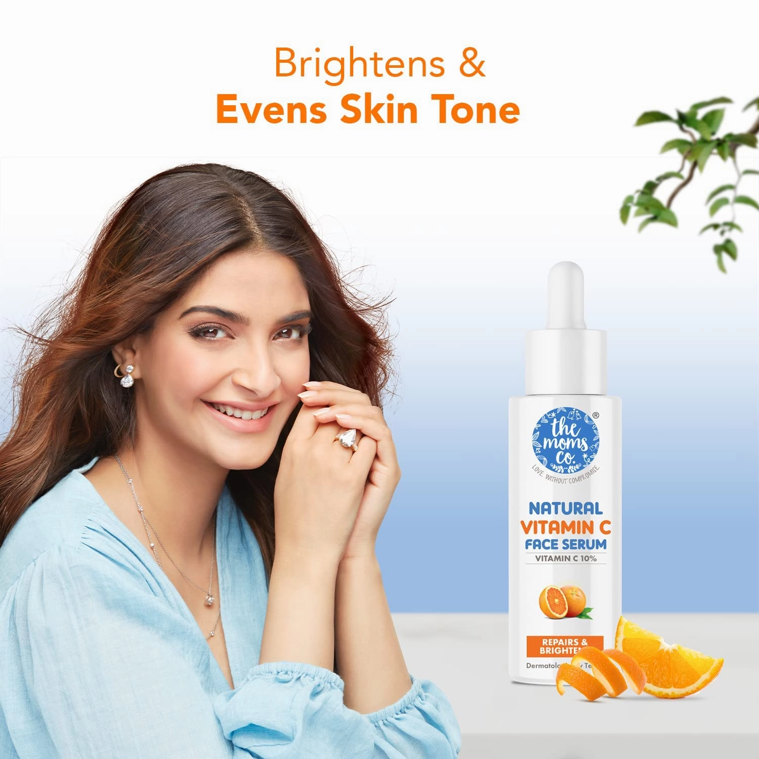 Natural Advanced Face Serum with Vitamin C for a Naturally Brighter and Even Toned Skin l 20 percent vitamin c l 20 ml