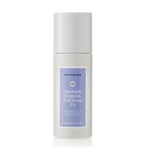 Naturium Quadruple Hyaluronic Acid Serum 5% Jumbo, Hydrating & Plumping Face Serum, Anti-Aging & Moisturizing Skin Care, Fragrance-Free, 2 oz