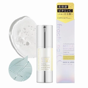 Needle Serum C, Japanese Microneedling Skin Care, Brightening Serum With Vitamin C, Glutathione, Centella Asiatica, Glass Skin, 1 fl oz (30 ml)