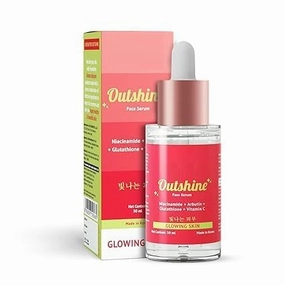 NEN Outshine – with Korean 2% Niacinamide   Glutathione   Vitamin C | Helps Brighten Dull Skin, Clears Dark Spots, Blemishes, Acne Marks & Pigmentation | Korean Glass Skin Serum - 30mL