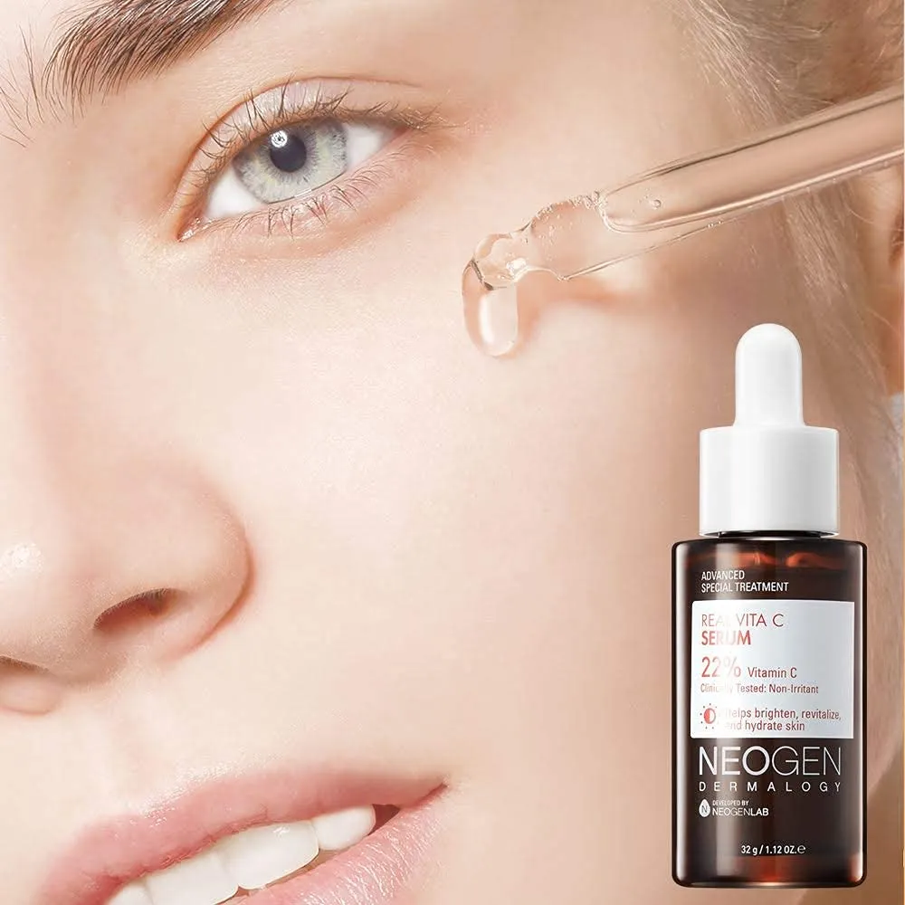 Neogen Dermalogy Real Serum Collection - Niacinamide, Vitamin C, Retinol, Bakuchiol, Panthenol, Peptide to combat acne, pigmentation, wrinkles, dry skin, dullness - Korean Skin Care