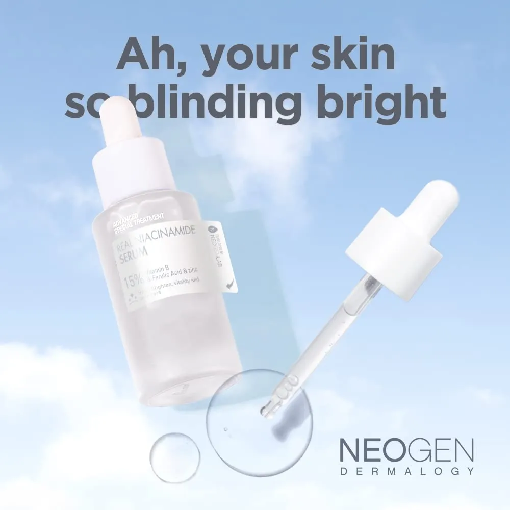Neogen Dermalogy Real Serum Collection - Niacinamide, Vitamin C, Retinol, Bakuchiol, Panthenol, Peptide to combat acne, pigmentation, wrinkles, dry skin, dullness - Korean Skin Care